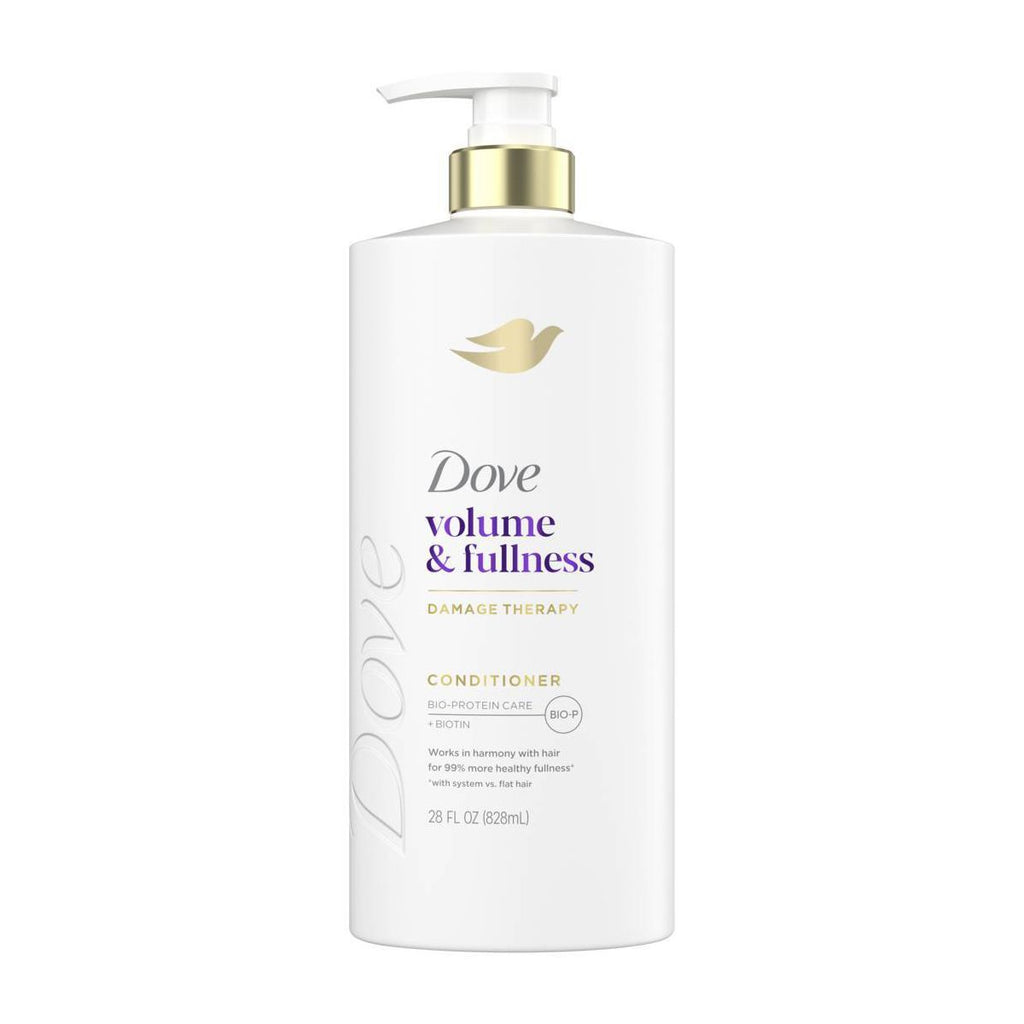Dove Beauty Volume + Fullness Hair Conditioner Pump with Biotin & Bio-Protein Care - 28 fl oz