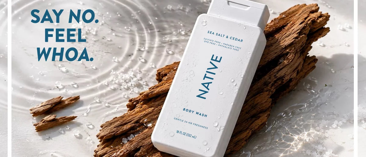 Native Body Wash - Sea Salt & Cedar - 3oz