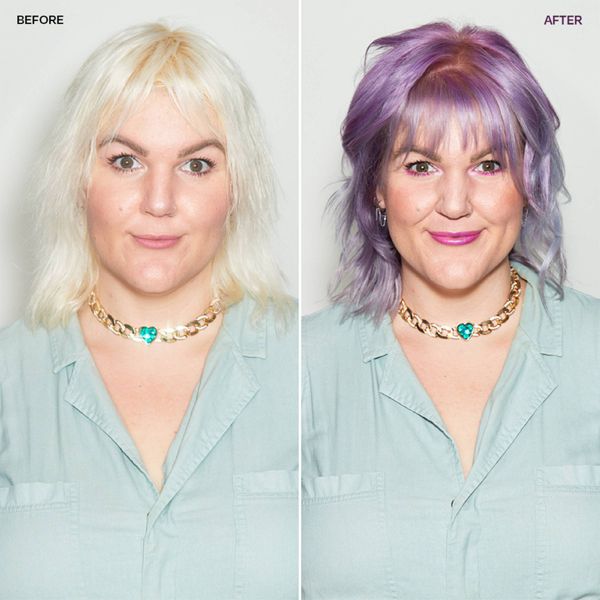Overtone Smoky Lavender Hair Mask- Semi-Permanent Hair Dye & Color Conditioner- Vegan, Ammonia-Free, Light Purple for Brown & Blonde Hair