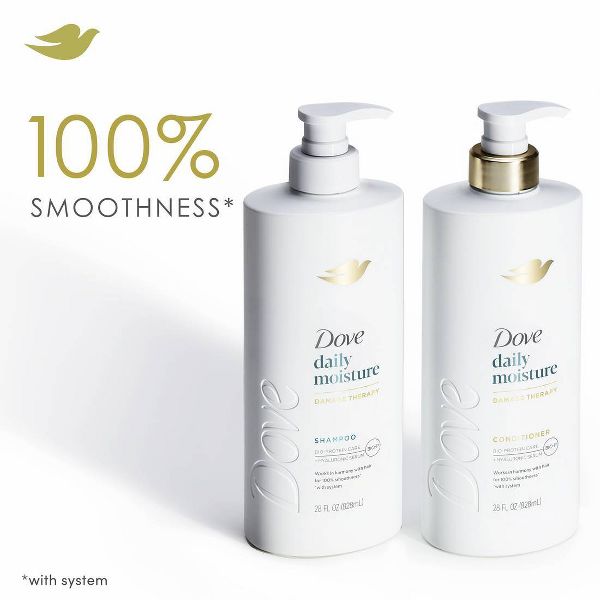 Dove Beauty Daily Moisture Hair Conditioner Pump with Hyaluronic Serum & Bio-Protein Care - 28 fl oz