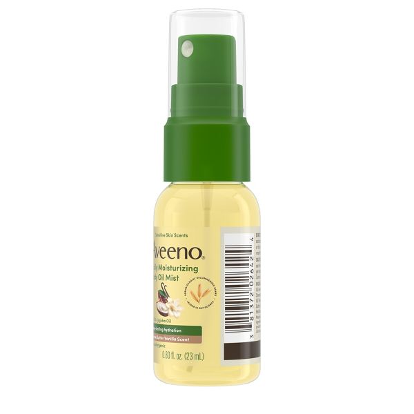 Aveeno Daily Moisturizing Body Oil Mist with Oat and Jojoba Oil - Hypoallergenic - Cocoa Butter Vanilla Scent- .8 fl oz