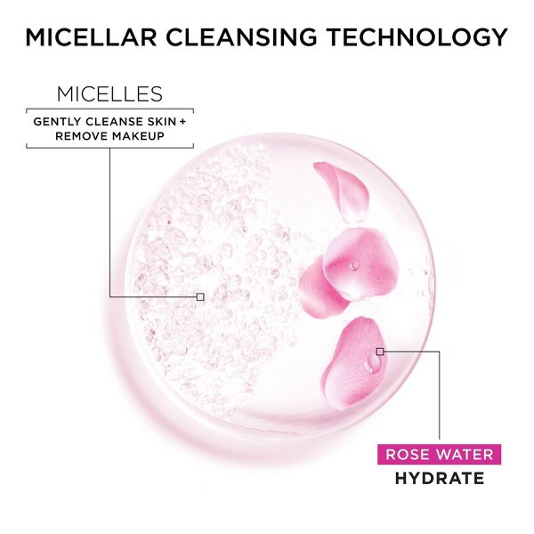 Garnier Micellar Water with Rose Water and Glycerin Hydrating Makeup Remover - 13.5 fl oz