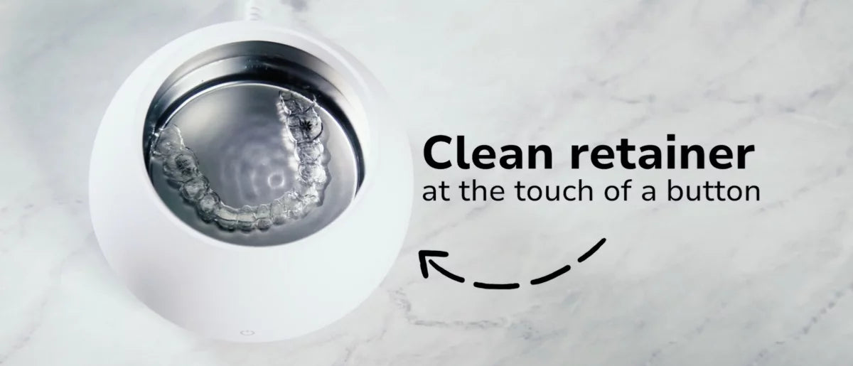 Zima Dental Pod Ultrasonic Cleaner - Retainer Cleaner, Denture Cleaner, Invisalign Cleaner, Night Guard Cleaner, Aligner Cleaner