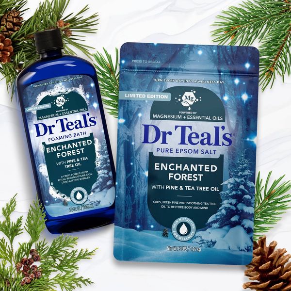 Dr Teal's Epsom Salt Magnesium Soak - Enchanted Forest with Pine & Tea Tree Oil - 3lbs