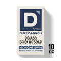 Duke Cannon Supply Co. Big Ass Brick of Soap for Men - Midnight Swim Bar Soap - 10oz