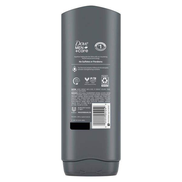 Dove Men+Care Clean Comfort Hydrating Body & Face Wash - Sulfate Free - 18 fl oz