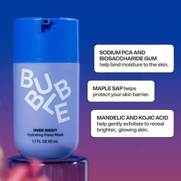 Bubble Skincare Over Night Hydrating Sleep Mask - 1.7 fl oz