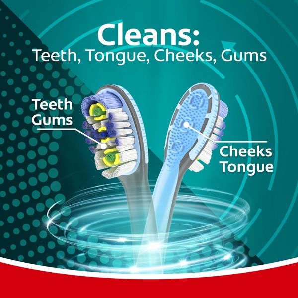 Colgate 360 Vibrate Deep Clean Battery Operated Electric Toothbrush - Soft - 2ct