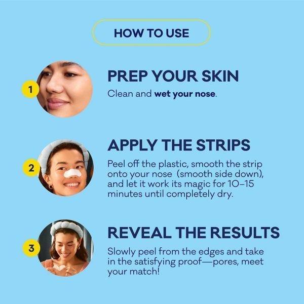 Biore Witch Hazel Ultra Deep Cleansing Blackhead Remover Nose Pore Strips - 6ct