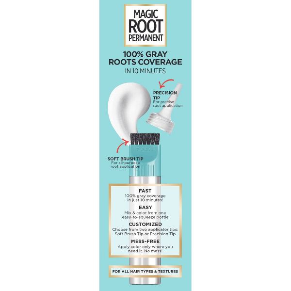 L'Oreal Paris Root Rescue Permanent Hair Color - 2 Black - 1 kit