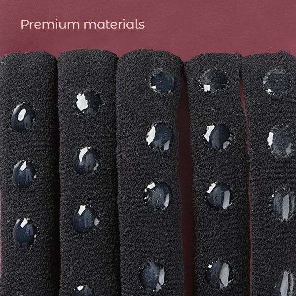scünci | lüxe No-Slip Grip Active Hosiery Ponytailers with Storage Bag - All Hair - 10pcs: Spandex, Elastic, Hair Styling