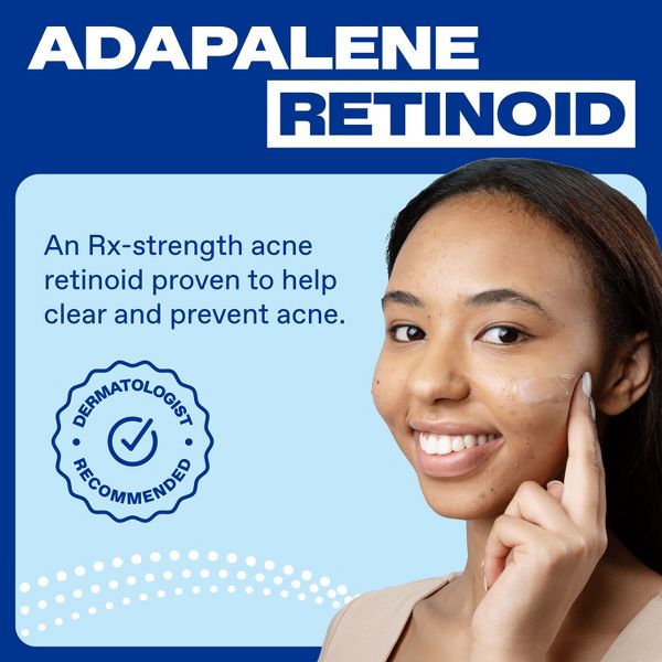 Differin Retinoid Adapalene Gel 0.1% Acne Treatment for Face and Body - 45g/1.6oz