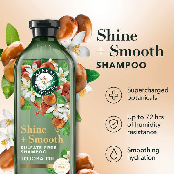 Herbal Essences Jojoba Oil Sulfate Free Shampoo, For Frizzy Hair - 13.5 fl oz