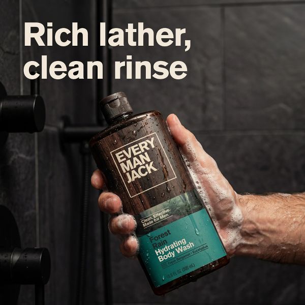 Every Man Jack Naturally Derived Men's Body Wash - Forest Rain - 16.9 fl oz