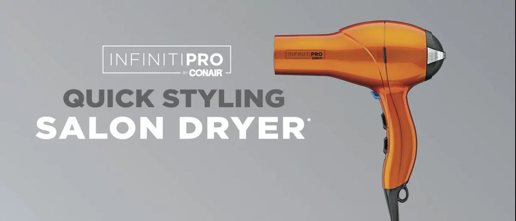 INFINITI PRO CONAIR Orange Quick Styling Salon Hair Dryer - AC Motor, 1875 Watts