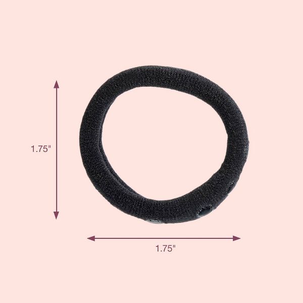 scünci | lüxe No-Slip Grip Active Hosiery Ponytailers with Storage Bag - All Hair - 10pcs: Spandex, Elastic, Hair Styling