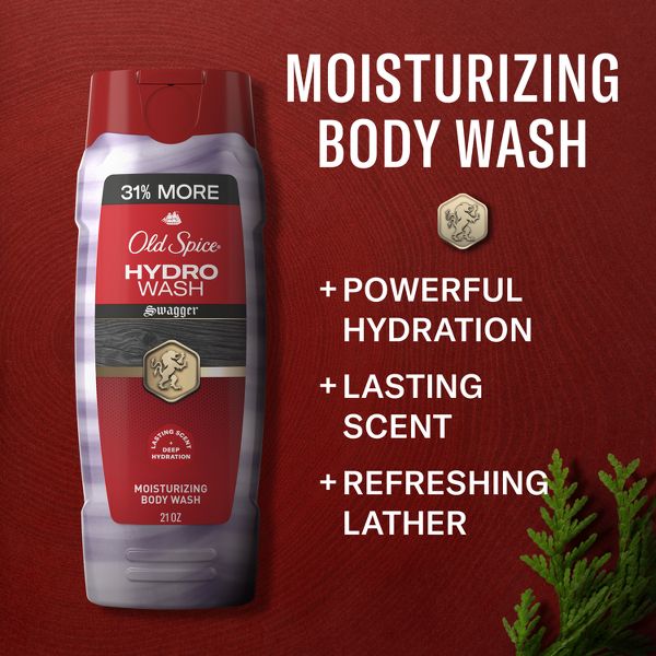 Old Spice Men's Moisturizing Hydro Body Wash - Swagger Scent - 21 fl oz