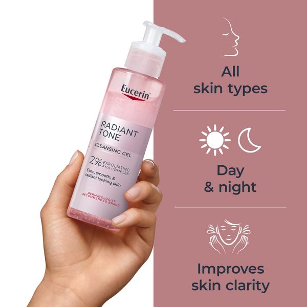 Eucerin Radiant Tone Facial Cleansing Gel - 6.8oz