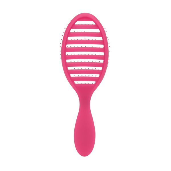 Wet Brush Speed Dry Detangler Hair Brush for Quick Heat Drying Styles - Frost Pink