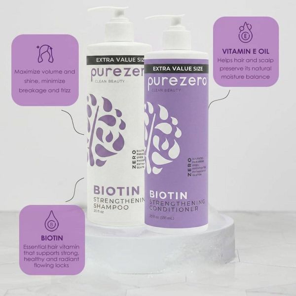 Purezero Biotin Hair Shampoo - 20 fl oz