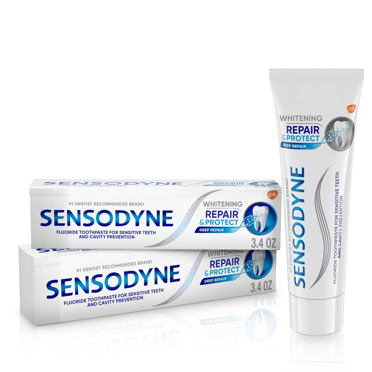 Sensodyne Repair & Protect Whitening Toothpaste - 3.4oz/4pk