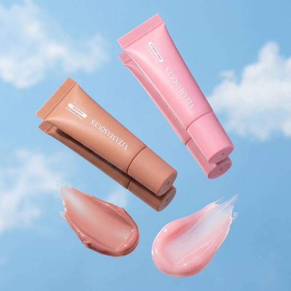 Vitamasques Lip Butter Balm Plump & Repair Mini Duo - Caramel + Pink Vanilla - 0.33 fl oz