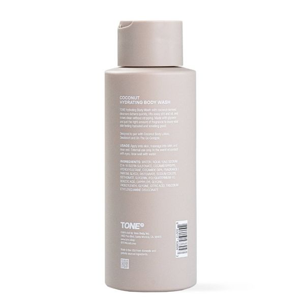 TONE Hydrating Body Wash with Long-Lasting Fragrance - Coconut - 500ml