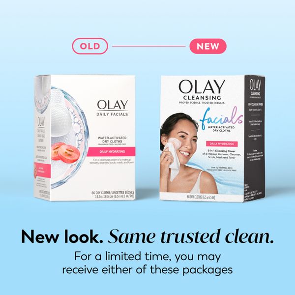 Olay Daily Facials Hydrating Cleansing Cloths - Scented - 66ct
