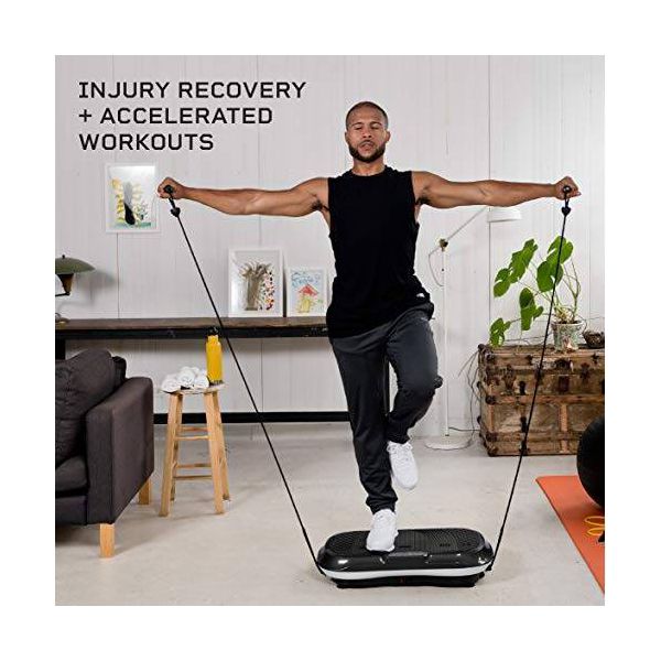 Lifepro Fitness Waver Electric Vibration Plate Exercise Machine for Full Body Workout - Black