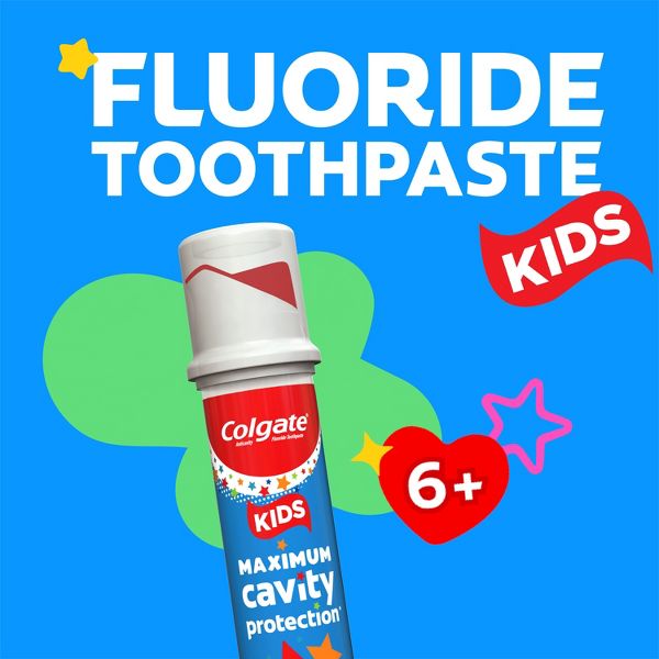 Colgate Kids' Maximum Cavity Protection Toothpaste Pump with Fluoride - Mild Bubble Fruit - 4.4oz