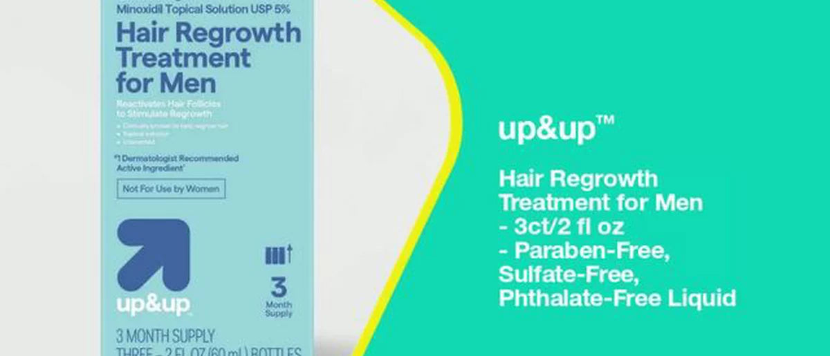 Hair Regrowth Treatment for Men - 3ct/2 fl oz - up&up™