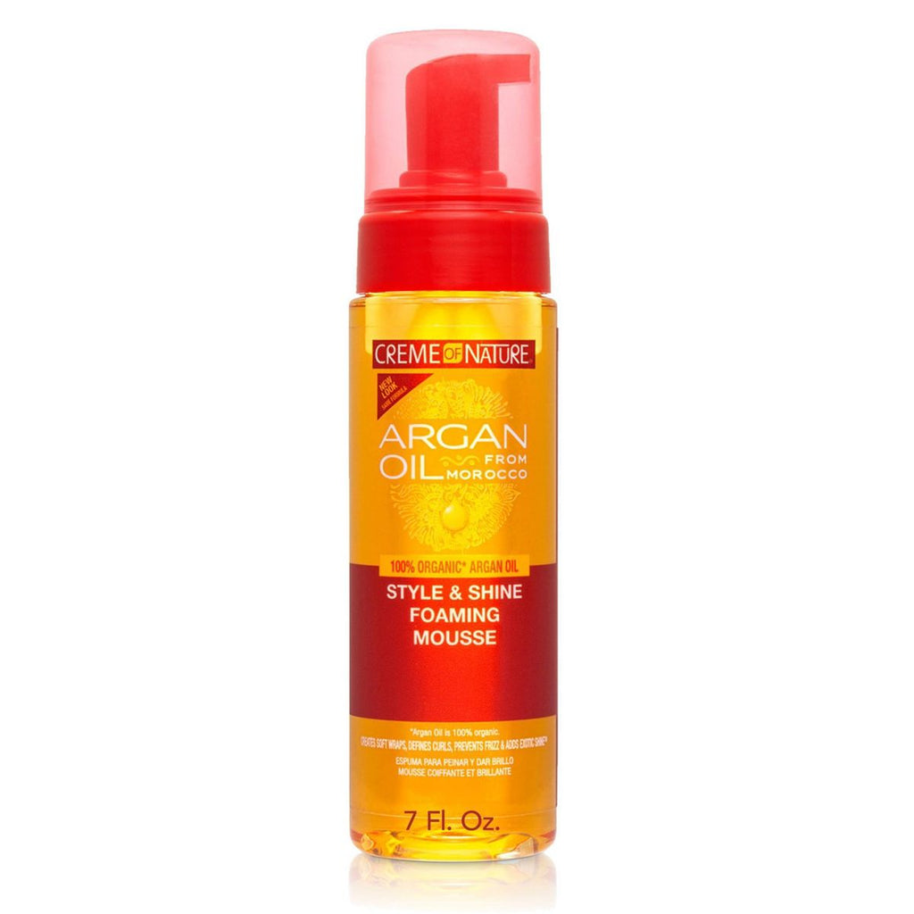 Creme of Nature Argan Oil Style and Shine Foaming Mousse - 7.0 fl oz