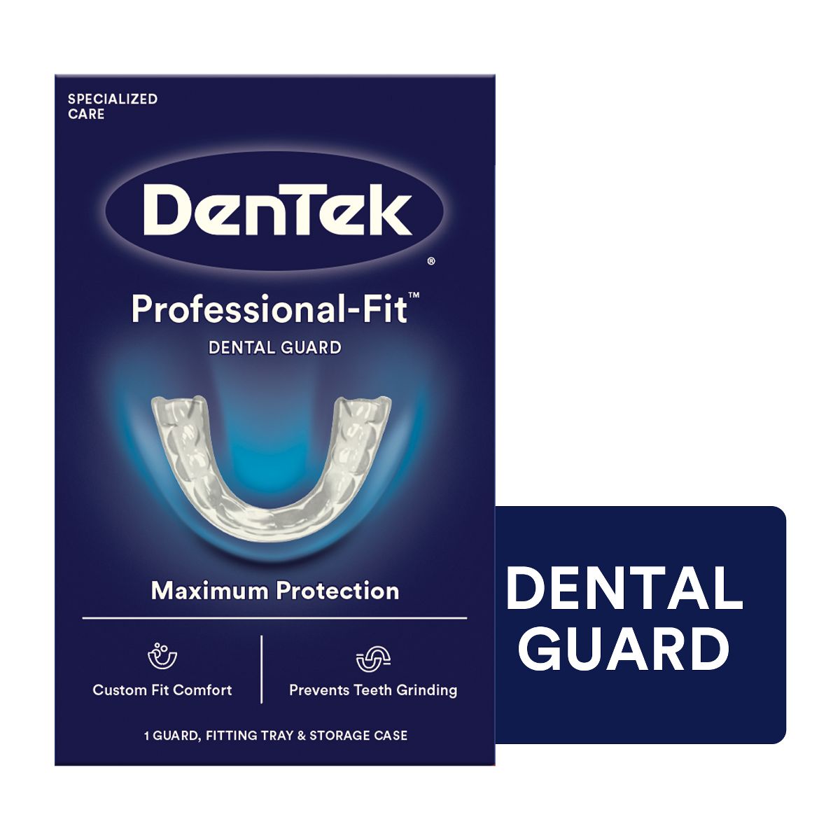 DenTek Professional-Fit Dental Guard for Nighttime Teeth Grinding with Guard, Fitting Tray, & Storage Case