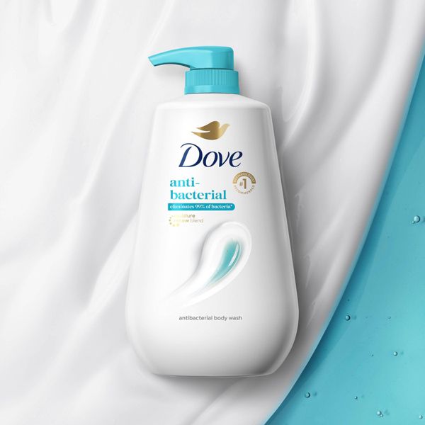 Dove Beauty Antibacterial Body Wash Pump 24hr Lotion-Soft Skin - 30.6 fl oz