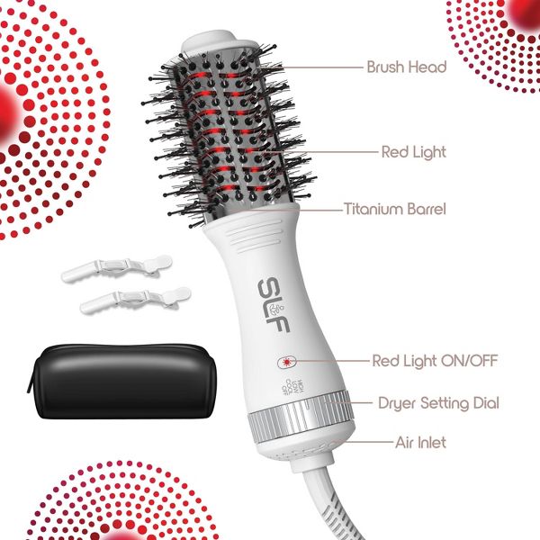 SLF Red Light Therapy Travel Dryer Hair Brush