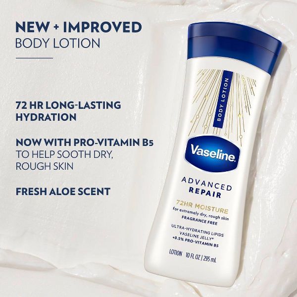 Vaseline Intensive Care Advanced Repair Lotion - Unscented - 10 fl oz