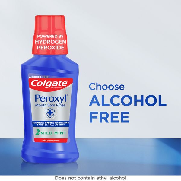 Colgate Peroxyl Mouth Sore Rinse Mild Mint - 16.9 fl oz