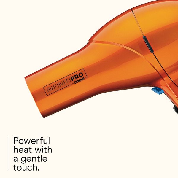 INFINITI PRO CONAIR Orange Quick Styling Salon Hair Dryer - AC Motor, 1875 Watts