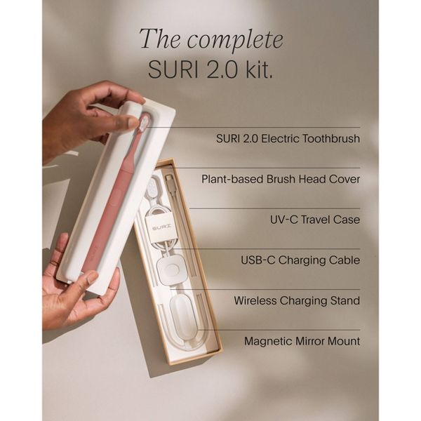 SURI 2.0 Sonic Electric Toothbrush with UV Travel Case and Brush Head - Canyon Sunrise