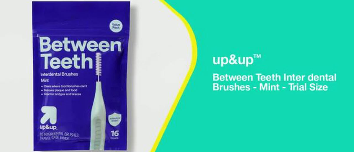Between Teeth Interdental Brushes - Mint - Trial Size - up&up™