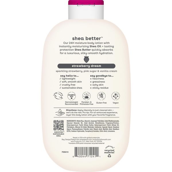 eos Shea Better 24H Moisture Body Lotion - Strawberry Dream - 16oz