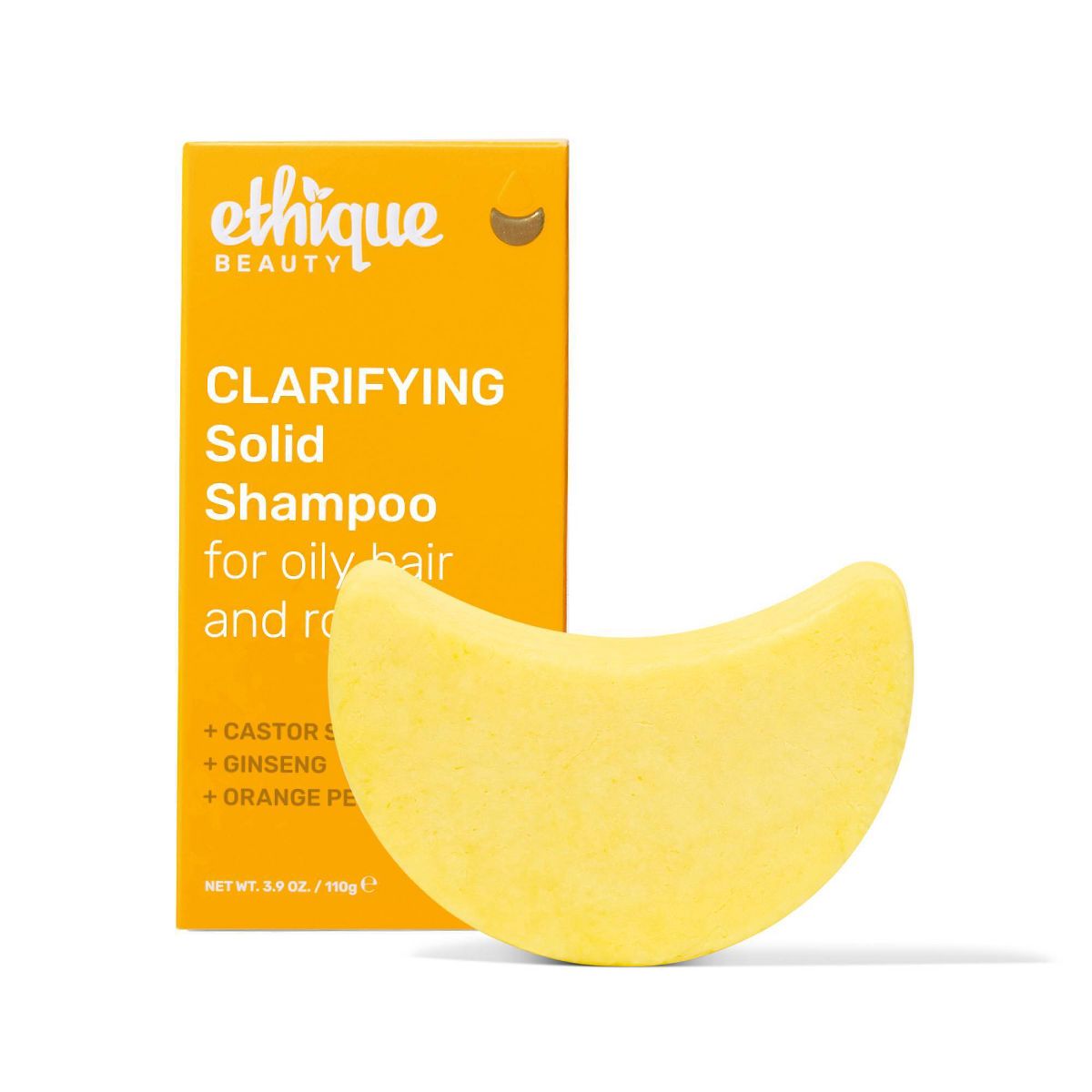 Ethique Beauty Clarifying Shampoo Bar for oily hair with Castor Oil