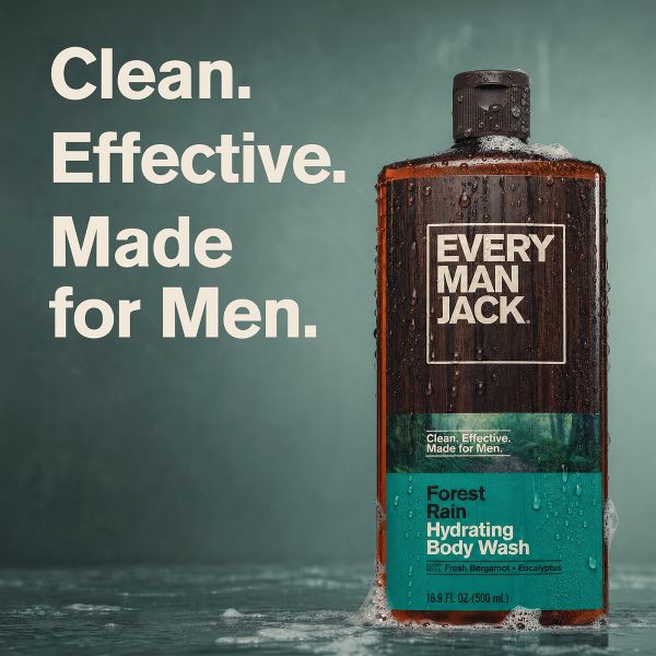 Every Man Jack Naturally Derived Men's Body Wash - Forest Rain - 16.9 fl oz
