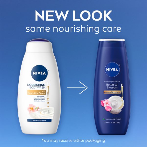 Nivea Nourishing Botanical Blossom Body Wash for Dry Skin - 20 fl oz