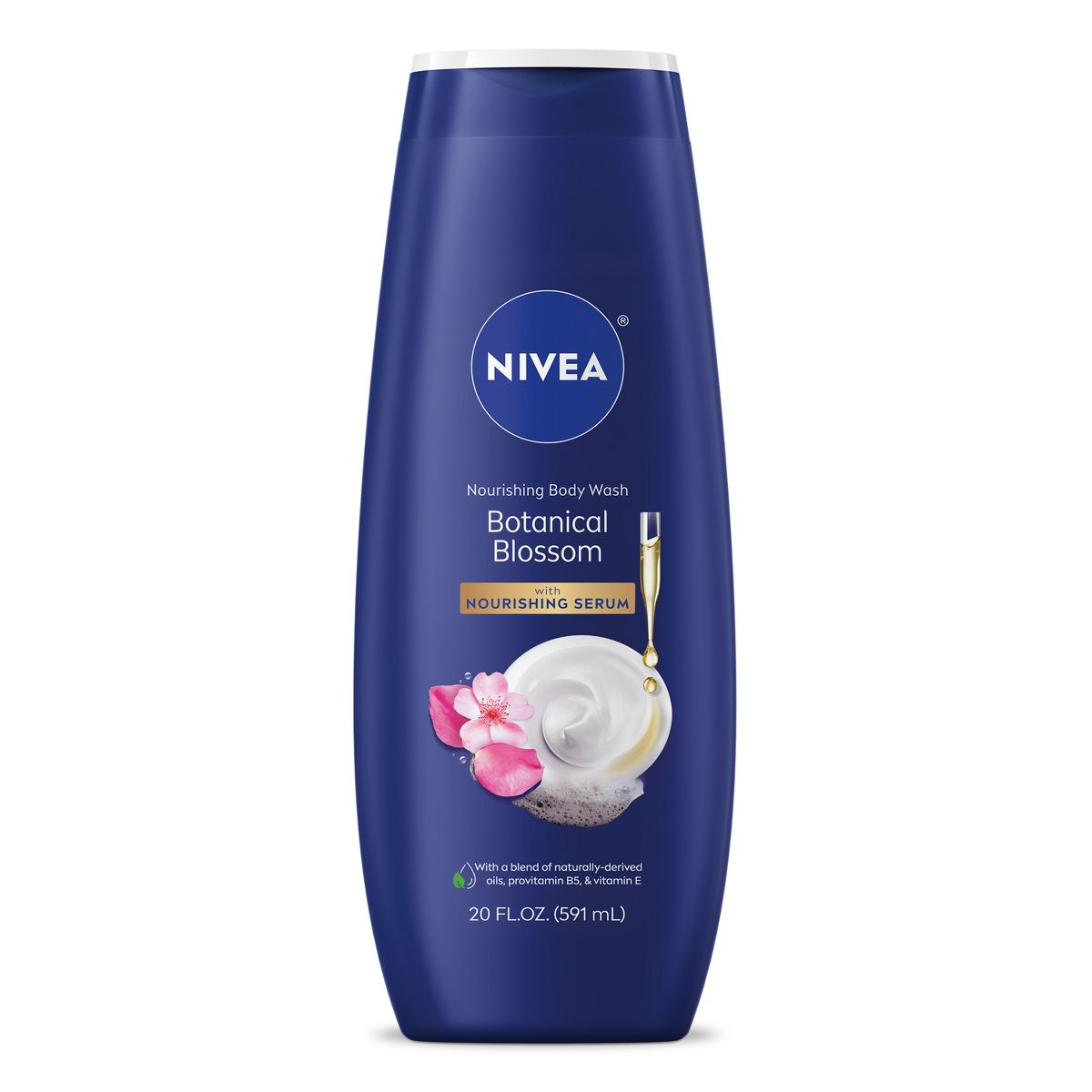 Nivea Nourishing Botanical Blossom Body Wash for Dry Skin - 20 fl oz