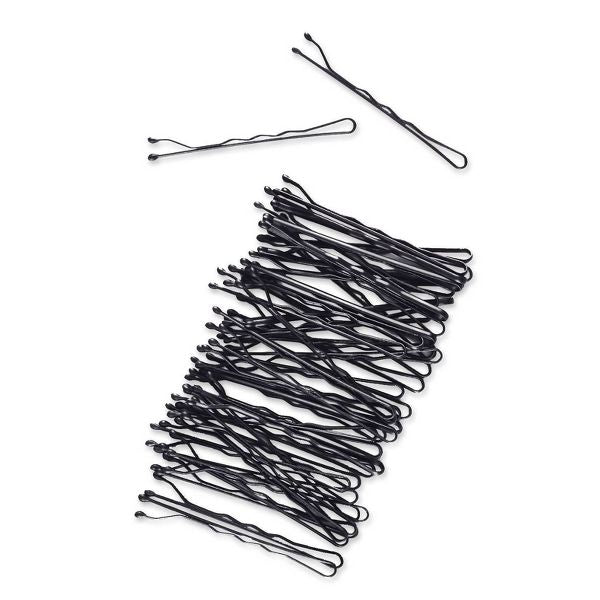 scünci No-Slip Grip Bobby Pins - Matte Black - All Hair - 45pcs