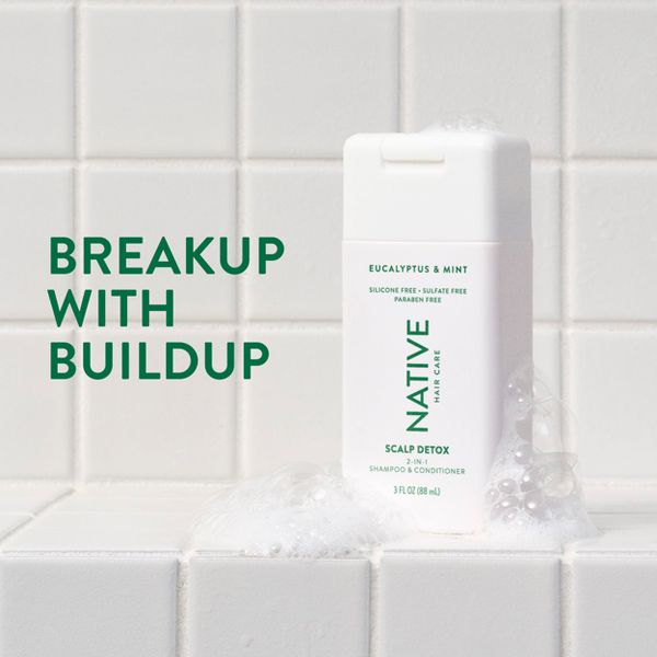 Native Eucalyptus & Mint Scalp Detox Mini 2-in-1 Shampoo & Conditioner - 3oz
