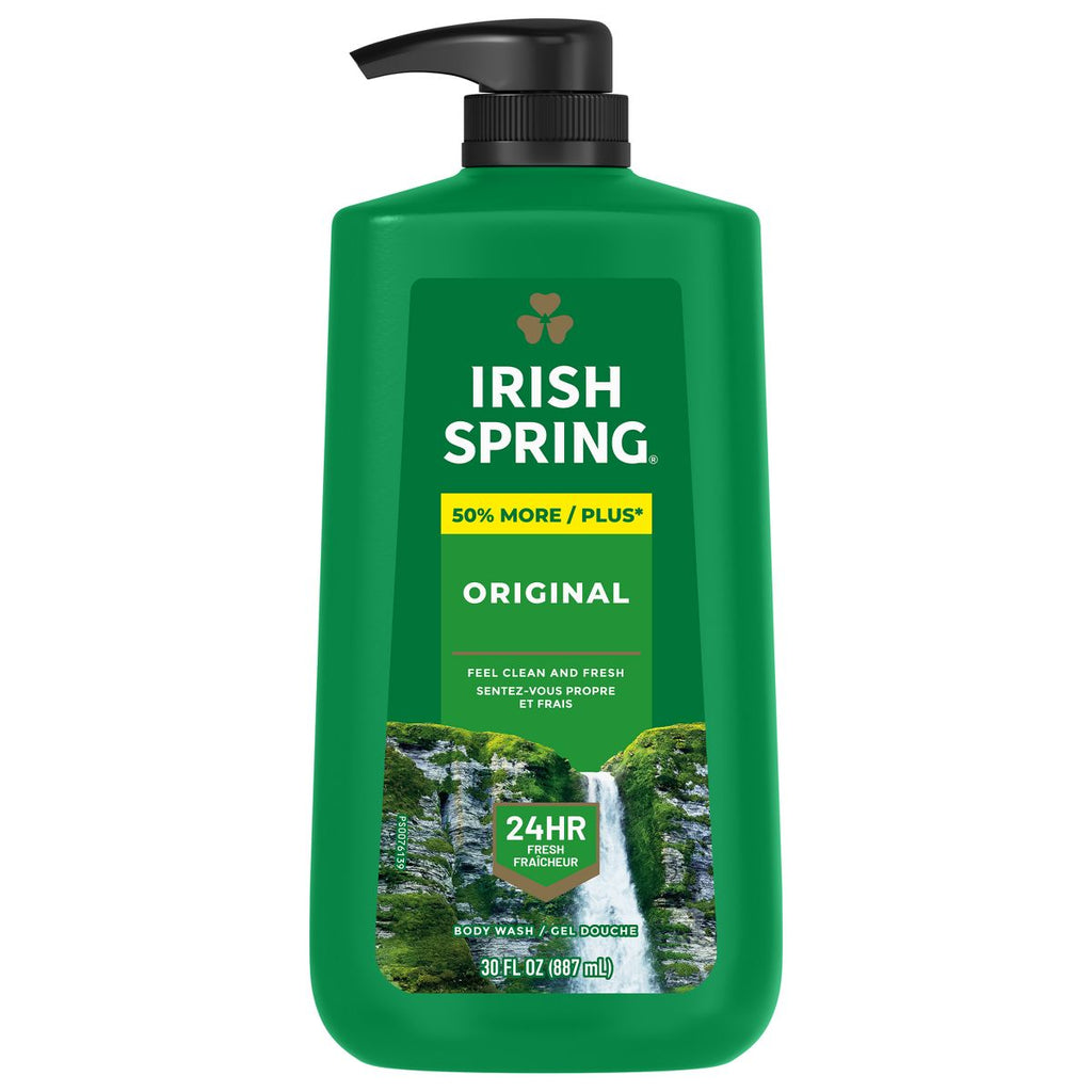 Irish Spring Original Clean Body Wash for Men - 30 fl oz Pump