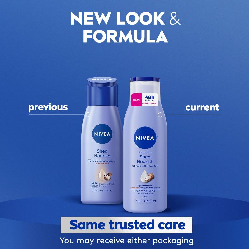 NIVEA Shea Nourish Dry Skin Body Lotion with Shea Butter - 16.9 fl oz