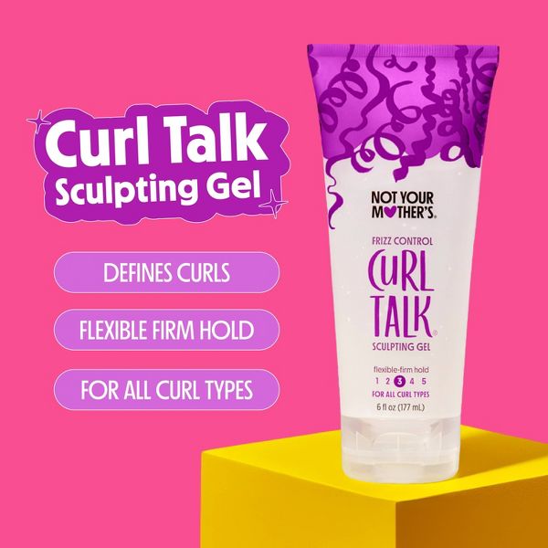 Not Your Mother's Curl Talk Sculpting Gel - 6 fl oz: Curl Enhancing, All Hair Types, Paraben-Free, Silicone-Free